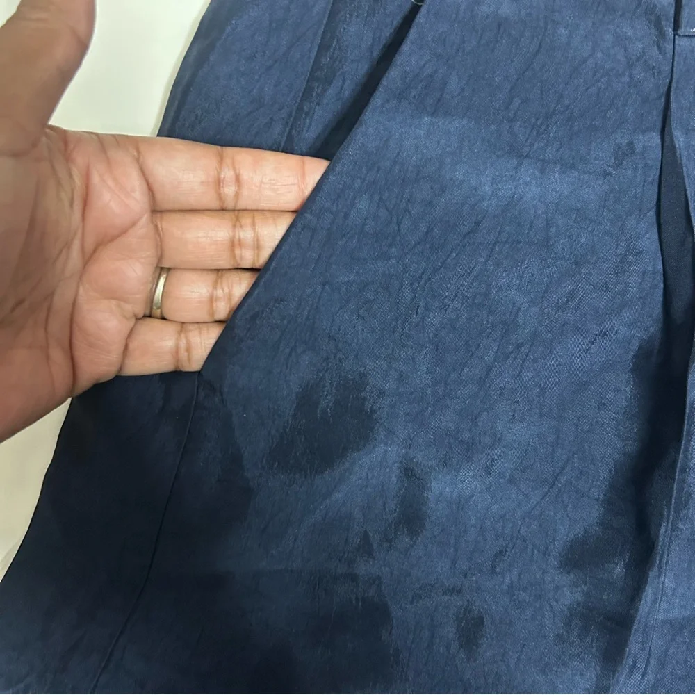 J.Crew Tall Essential wide-leg pant in textured satin (12T) - Picture 7 of 10